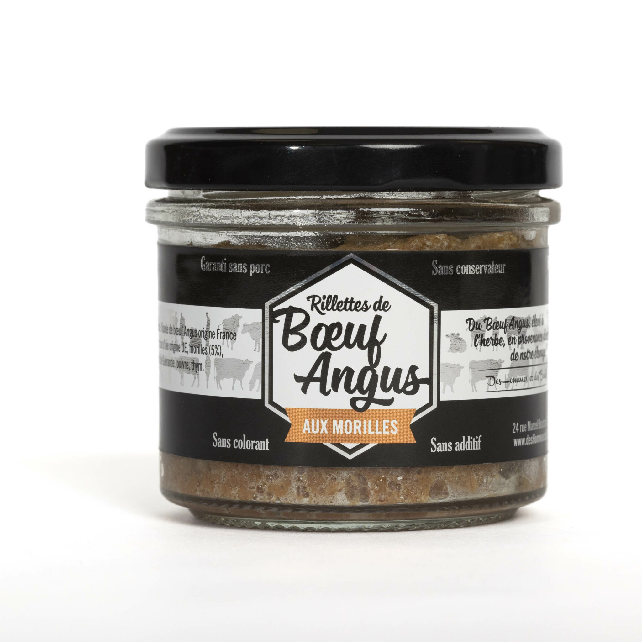 Rillettes De Boeuf Angus Aux Morilles 90 G Deshommesetdesboeufs